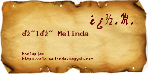 Élő Melinda névjegykártya